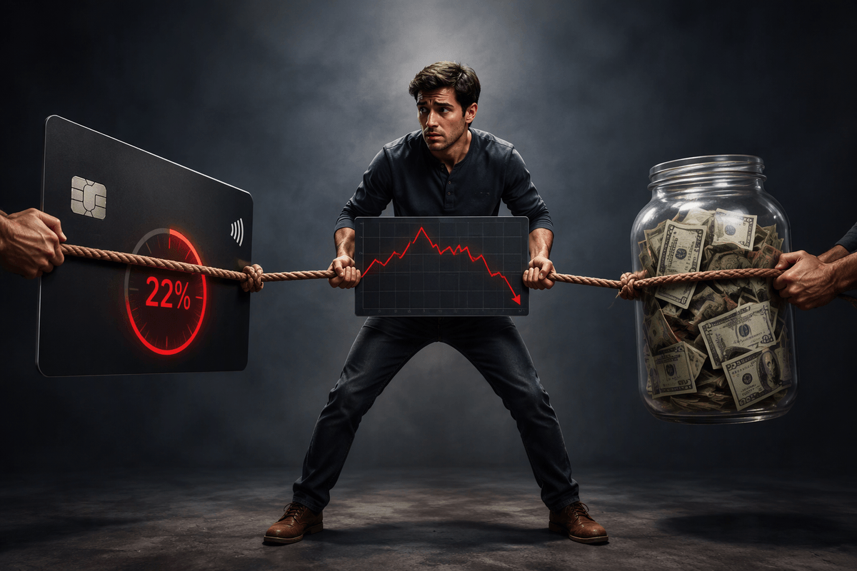 Debt, emergency cash, and investing pull opposite directions