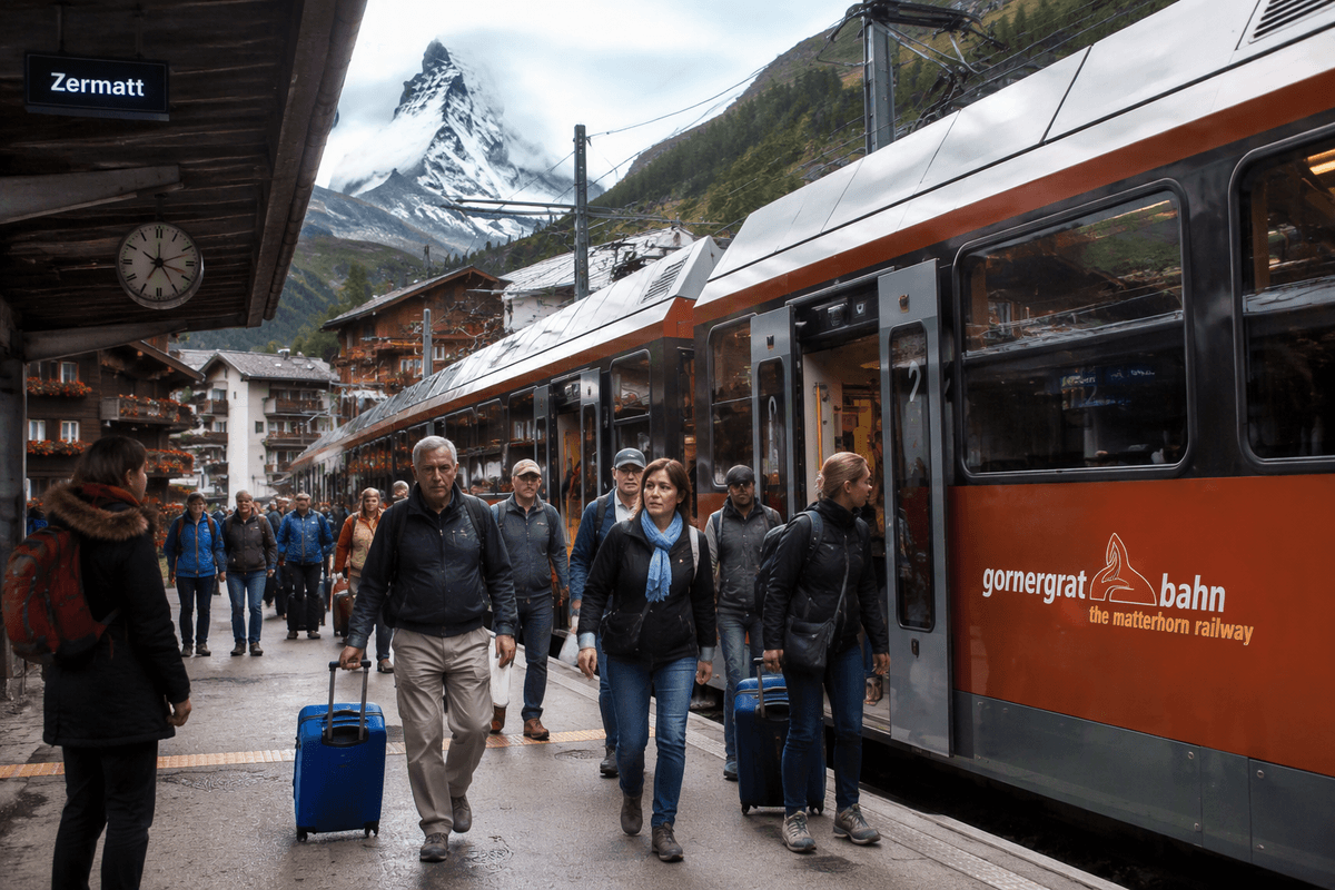 Getting there and getting around car-free Zermatt